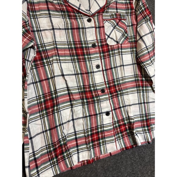 Wondershop Target Women's Sleepwear Long Sleeve Plaid Red Large - Picture 3 of 6
